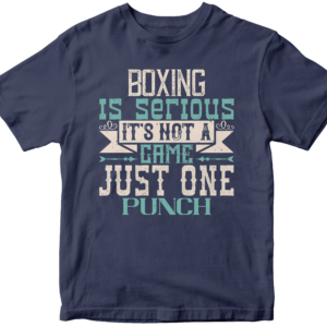 Boxing is serious. It's not a game. Just one punch
